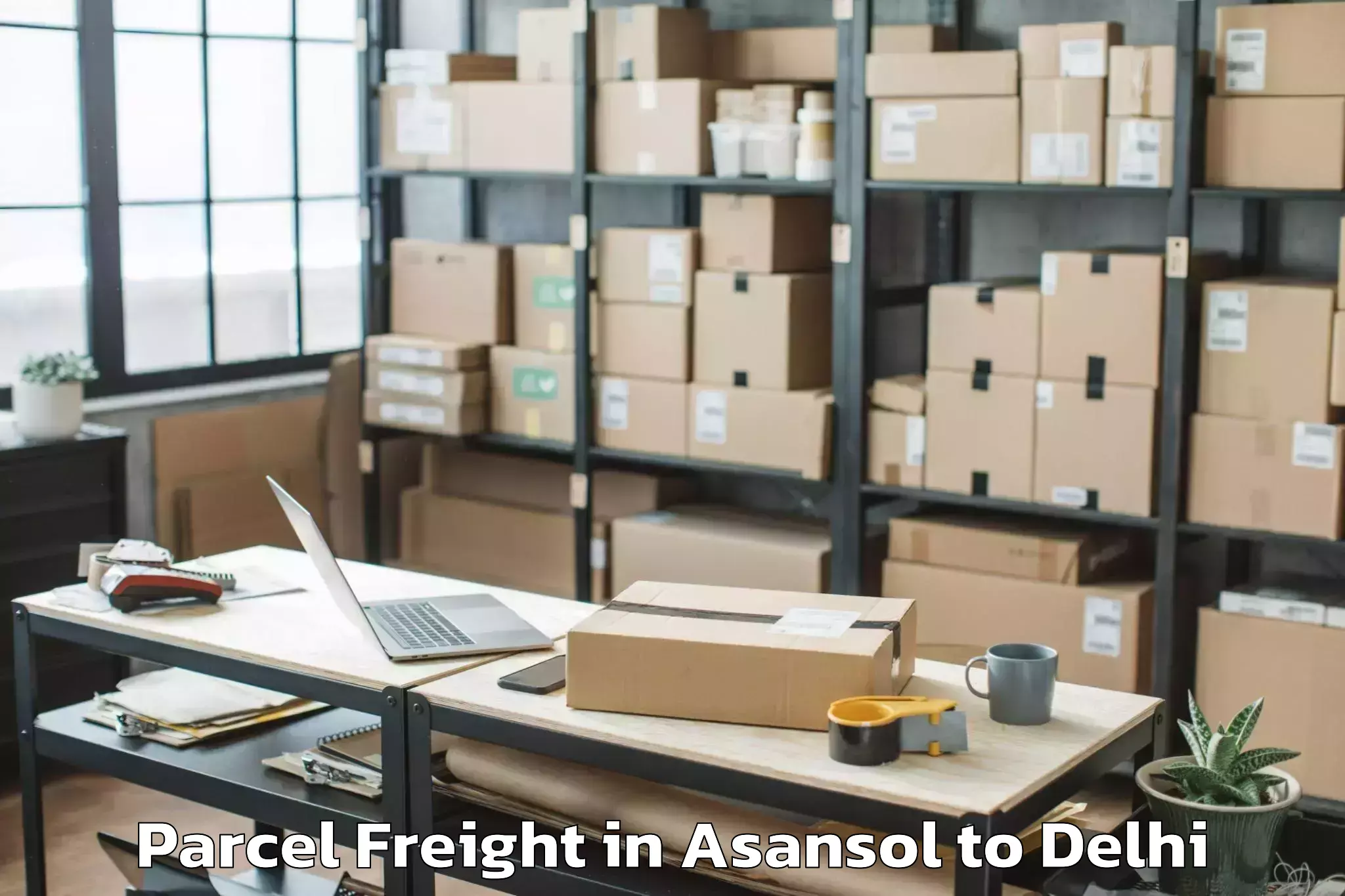 Reliable Asansol to Parliament Street Parcel Freight